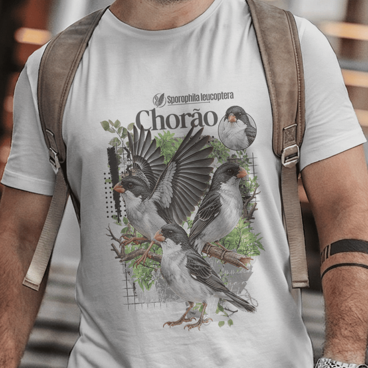 Nome do produto: Camiseta Unissex - Canto das Aves - Chorão