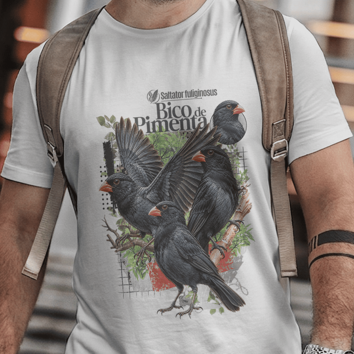 Nome do produto: Camiseta Unissex - Canto das Aves - Chorão