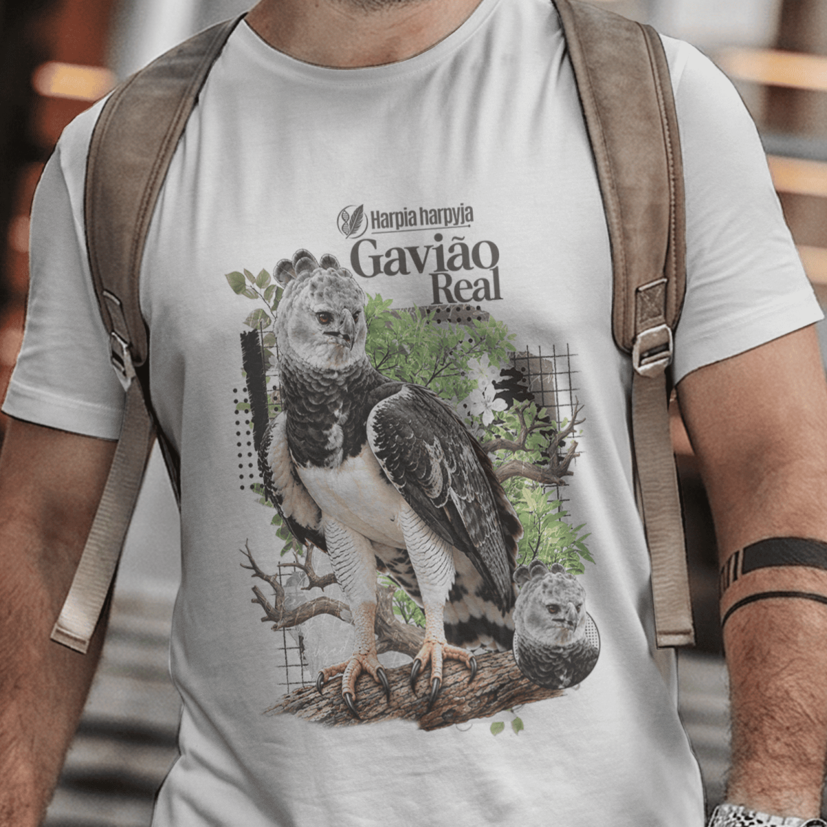 Nome do produto: Camiseta Unissex - Aves de Rapina - Gavião Real 