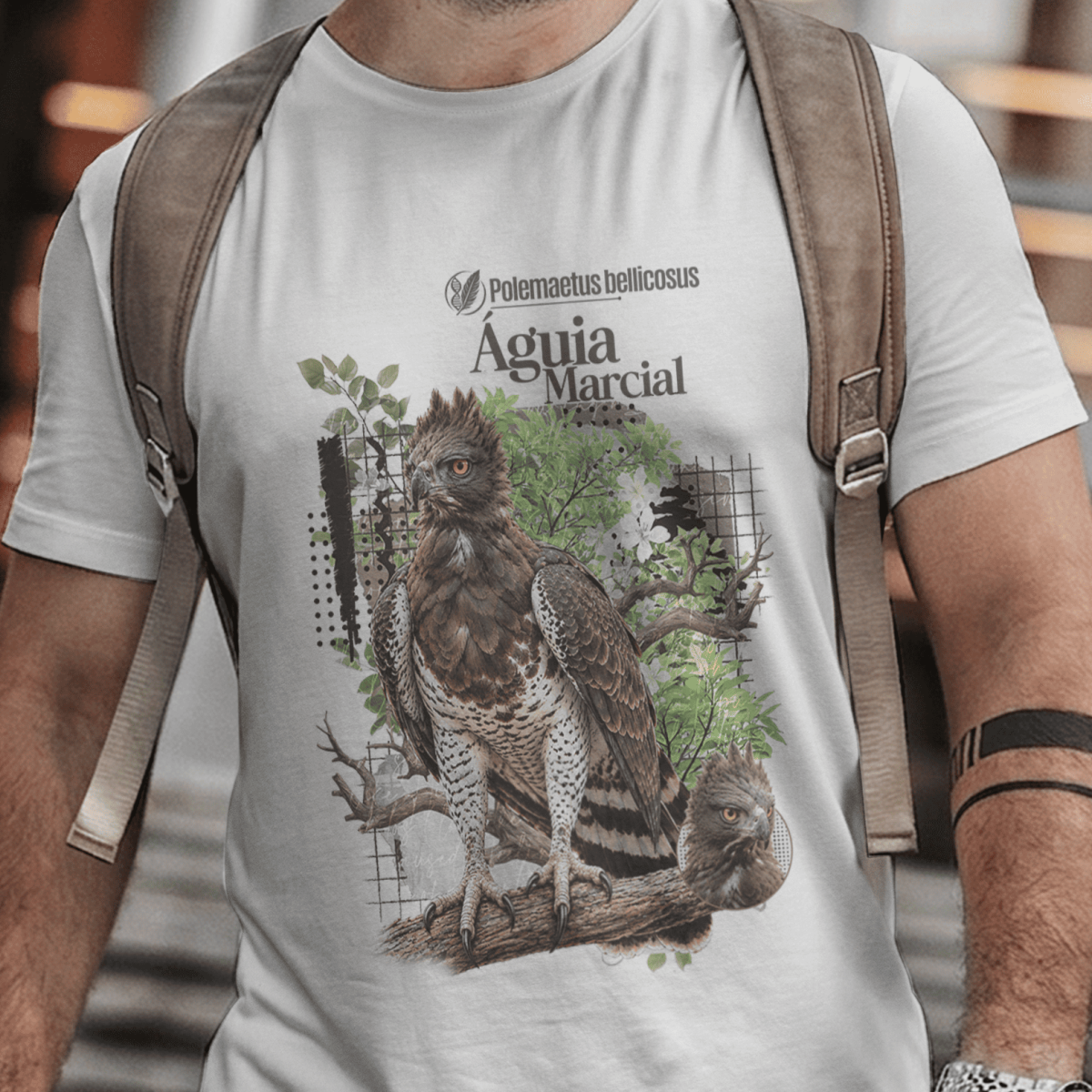 Nome do produto: Camiseta Unissex - Aves de Rapina - Águia Marcial