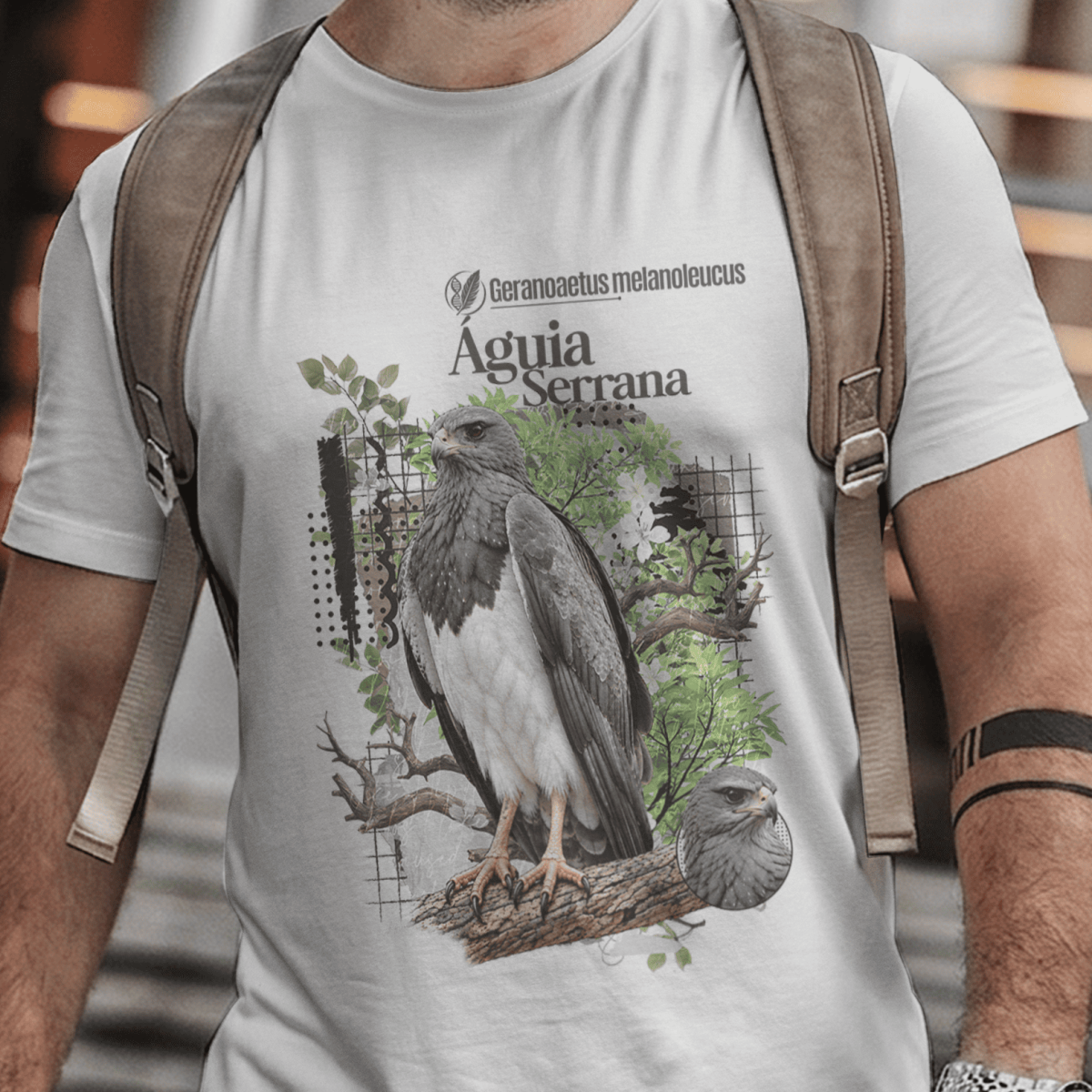 Nome do produto: Camiseta Unissex - Aves de Rapina - Águia Serrana