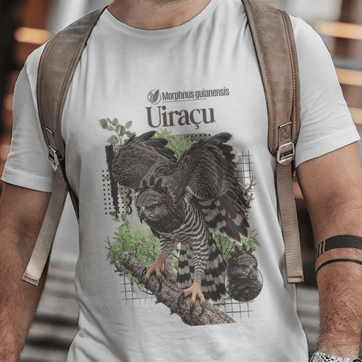 Nome do produto: Camiseta Unissex - Aves de Rapina - Uiraçu