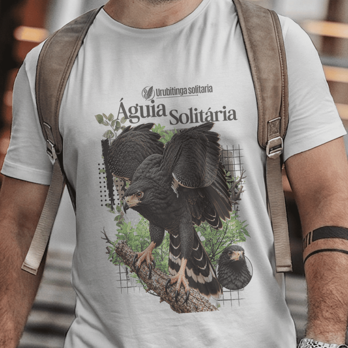 Nome do produto: Camiseta Unissex - Aves de Rapina - Águia Solitária
