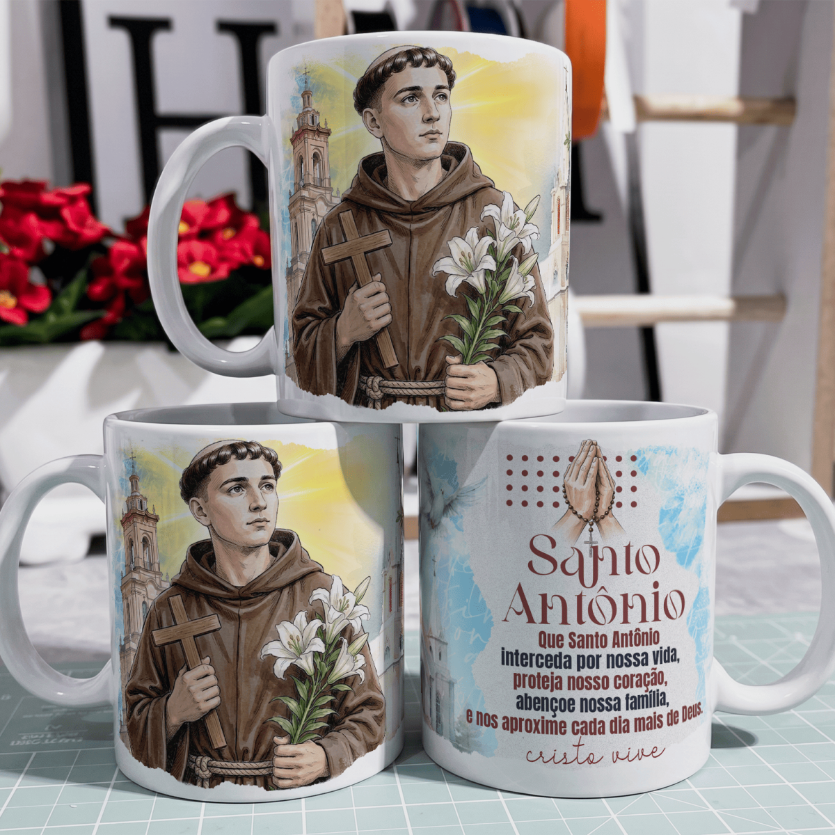 Caneca - Santos Católico - Santo Antônio