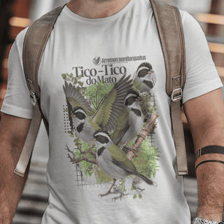Camiseta Unissex - Canto das Aves - Tico-Tico do Mato