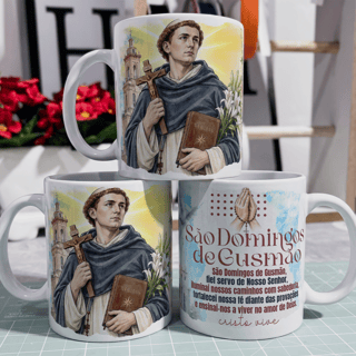 Nome do produto Caneca - Santos Católico - São Domingos de Gusmão