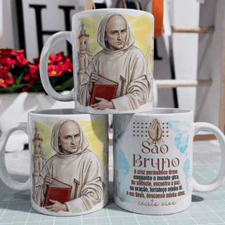Nome do produto Caneca - Santos Católico - São Bruno