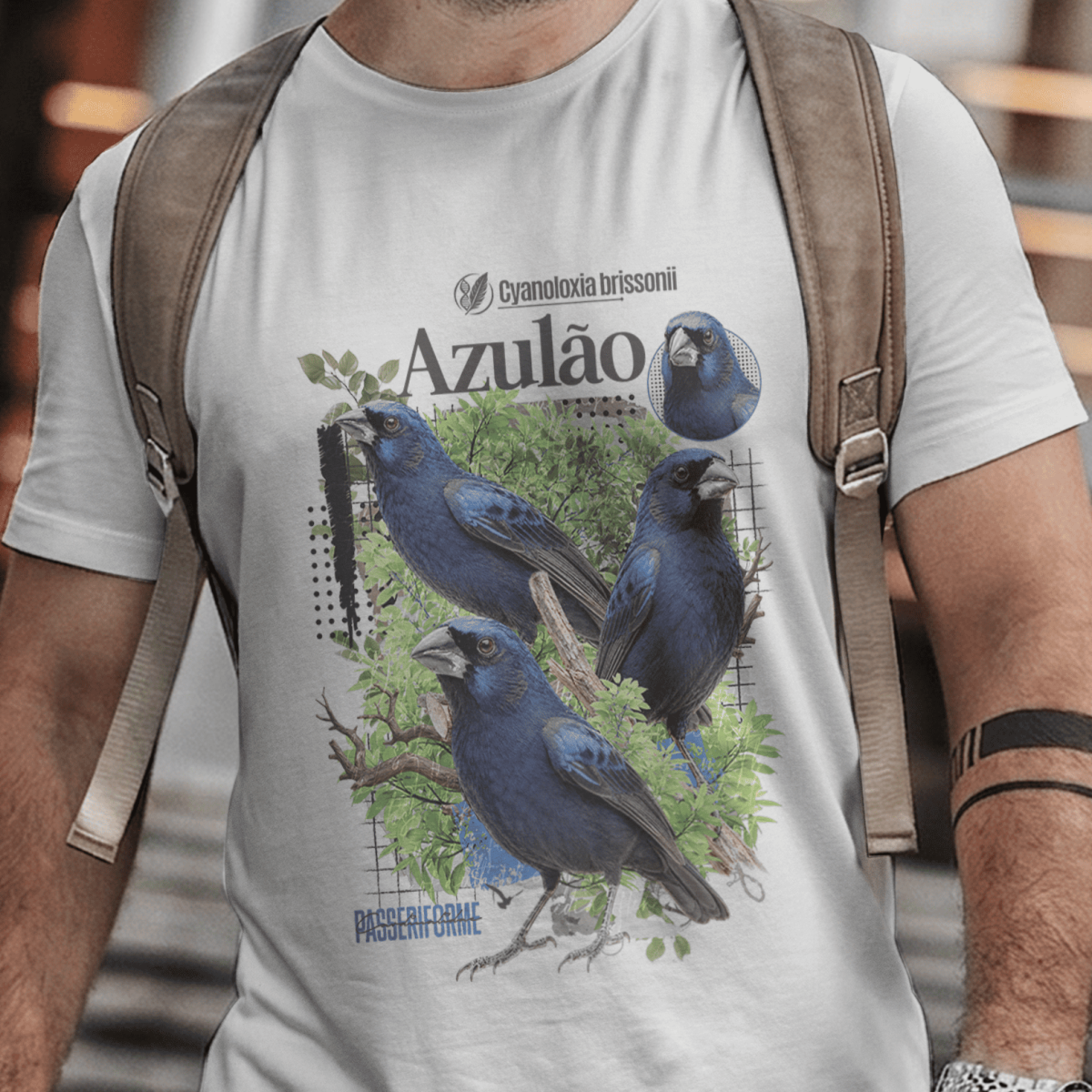 Nome do produto: Coleção - Camisas Unissex - Azulão