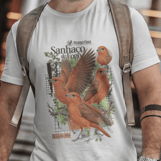 Coleção - Camisas Unissex - Sanhaço de Fogo