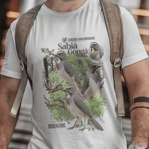 Camisa Unissex - Aves - Sabiá Congá