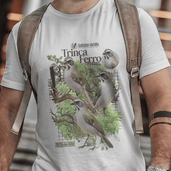 Camisa Unissex - Aves - Trinca Ferro