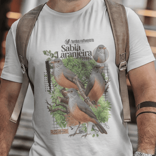 Camisa Unissex - Aves - Sabiá Laranjeira