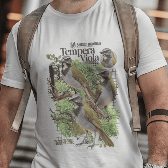Camisa Unissex - Aves - Tempera Viola