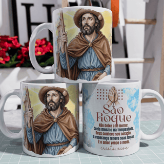 Caneca - Santos Católico - São Roque