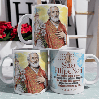 Nome do produto Caneca - Santos Católico - São Filipe Néri