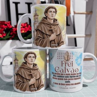 Nome do produto Caneca - Santos Católico - Frei Galvão