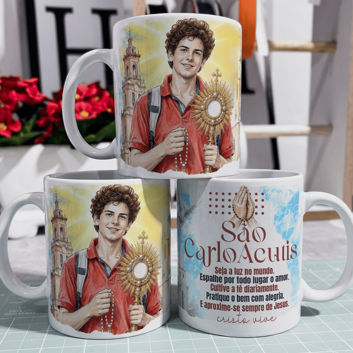 Nome do produto: Caneca - Santos Católico - São Carlo Acutis