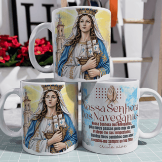 Nome do produto Caneca - Santos Católico - Nossa Senhora dos Navegantes