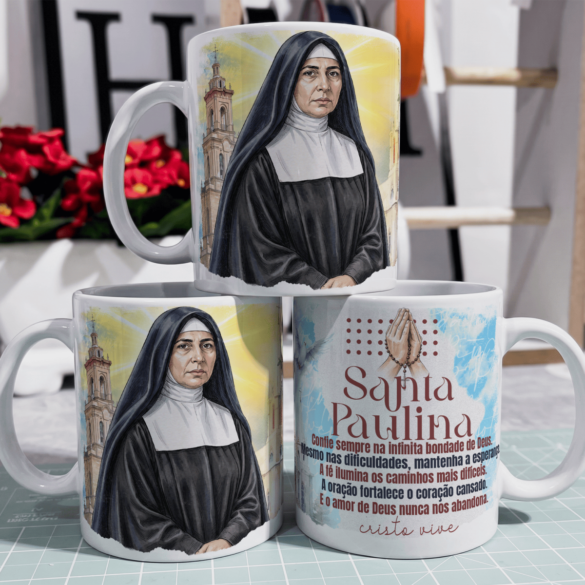 Nome do produto: Caneca - Santos Católico - Santa Paulina