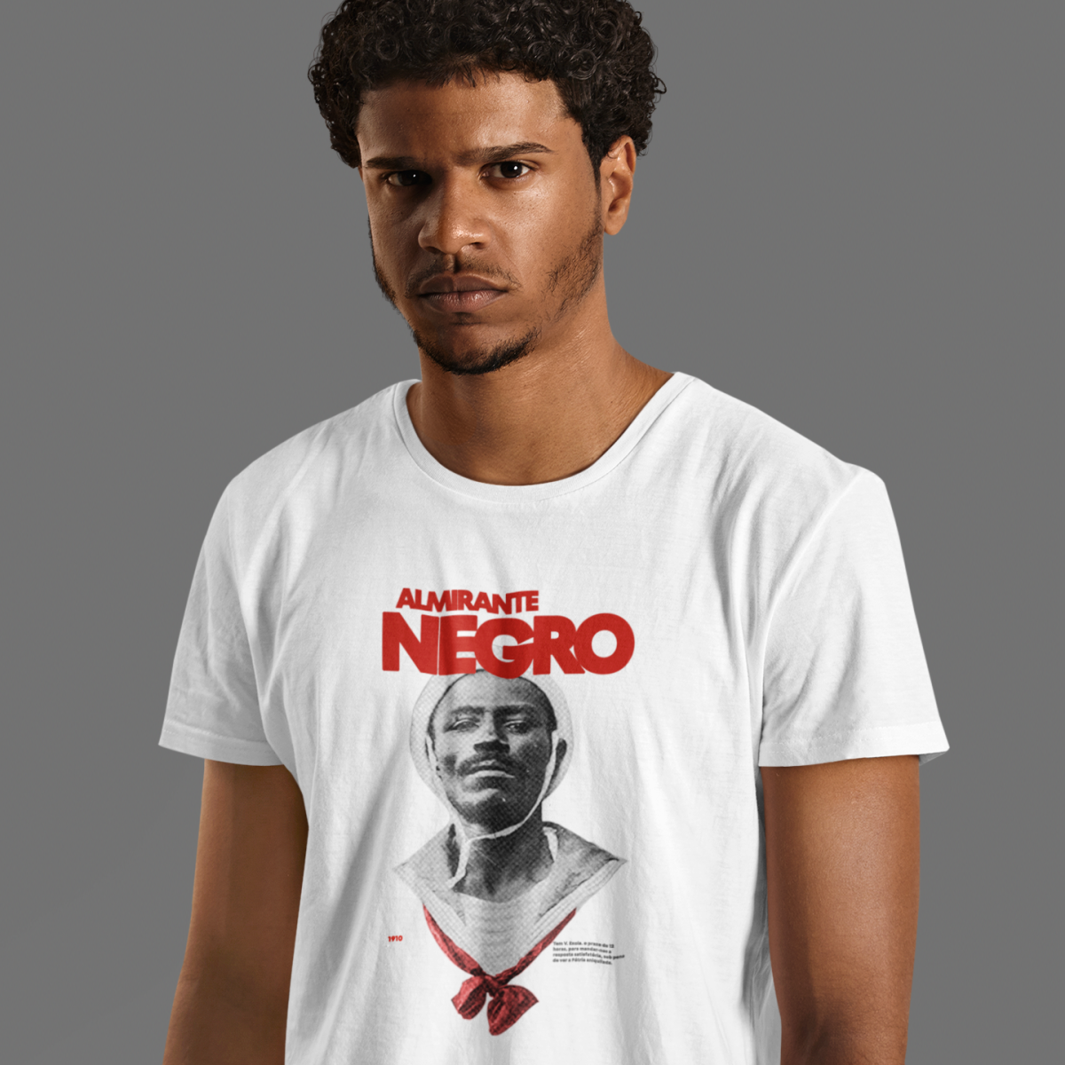 Nome do produto: Camiseta Almirante Negro BRANCA