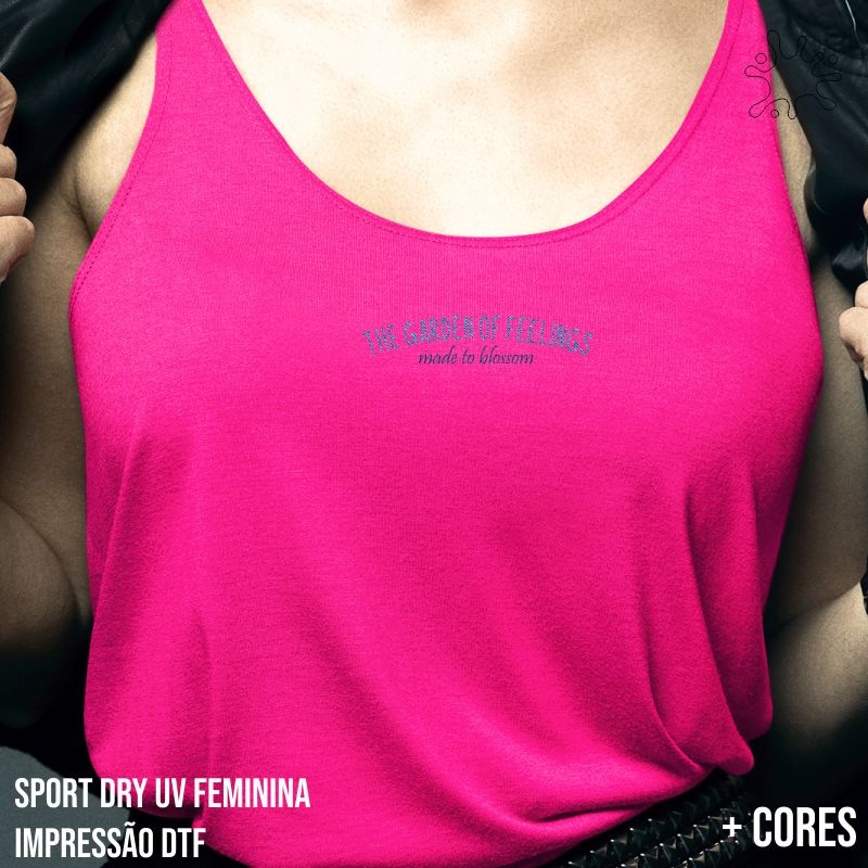 Nome do produto: Regata fem Sport Dry UV The garden of feelings