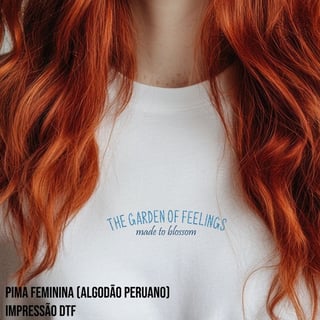 Camiseta Pima Fem (alg. peruano) The garden of feelings