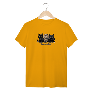 Nome do produtoCamiseta Gato Preto - Tenho quase certeza