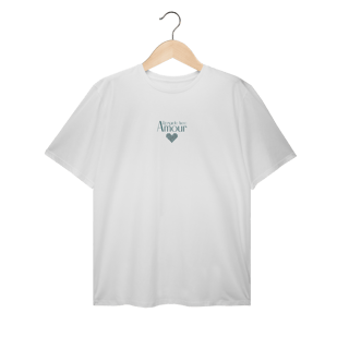 Camiseta Plus size Regarde avec amour