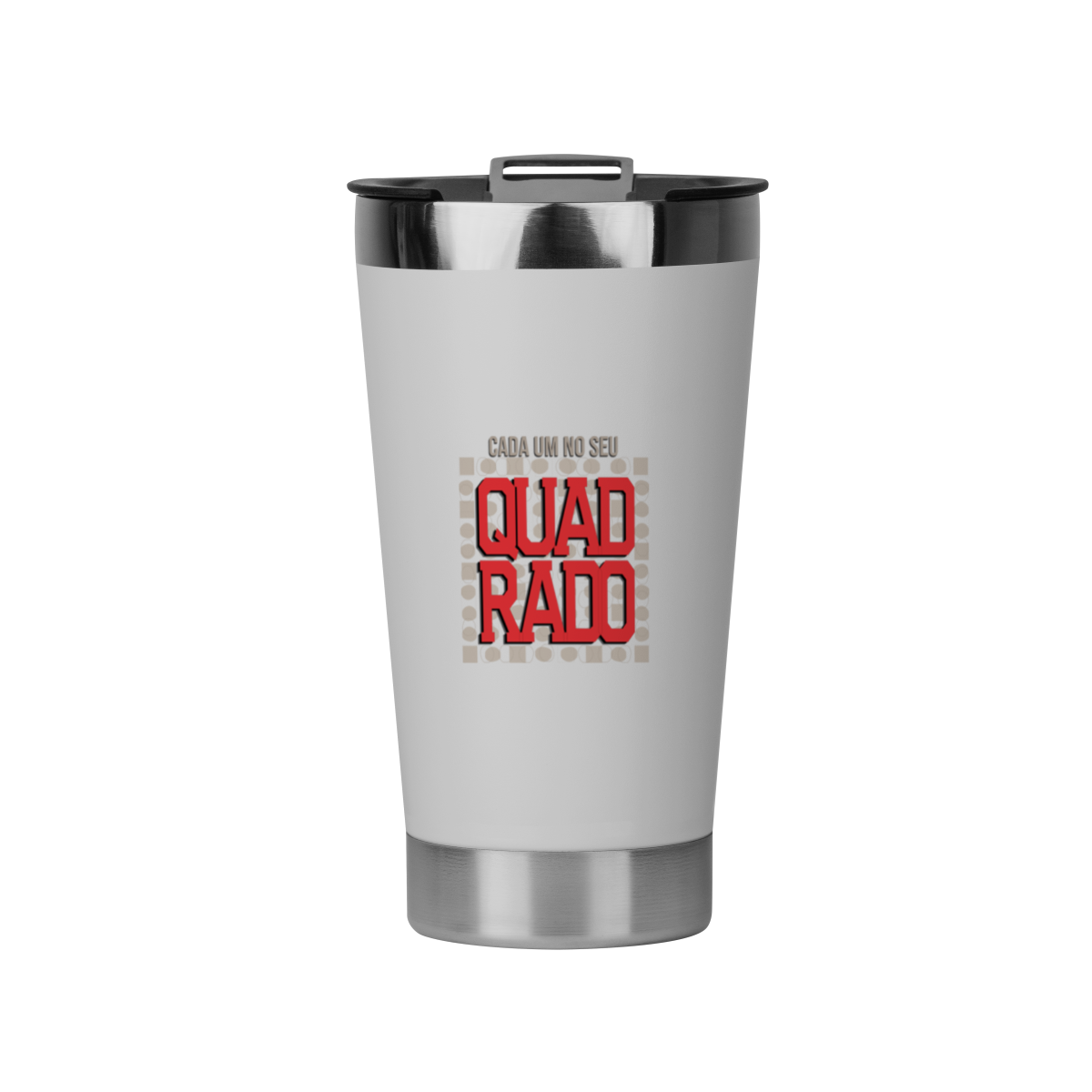 Nome do produto: Copo Térmico Cada um no seu Quadrado