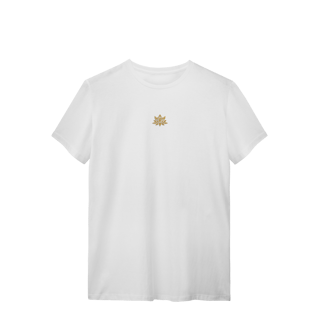 Nome do produtoCamiseta Flor de Lótus dourada