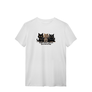 Nome do produtoCamiseta Gato Preto - Tenho quase certeza