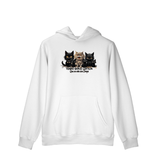 Nome do produtoMoletom Canguru Gato Preto - Tenho quase certeza