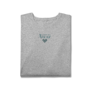Nome do produtoCamiseta Plus size Regarde avec amour