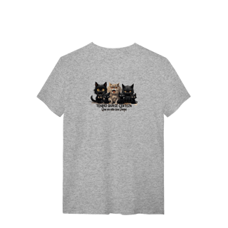 Nome do produtoCamiseta Gato Preto - Tenho quase certeza