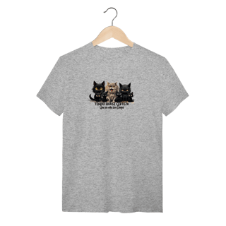 Nome do produtoCamiseta Gato Preto - Tenho quase certeza