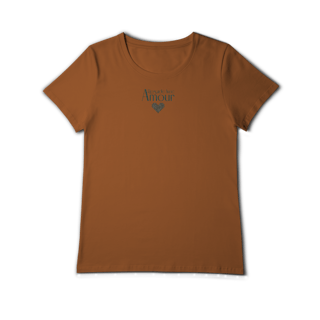 Nome do produtoCamiseta Pima feminina (algodão peruano) Regarde avec amour