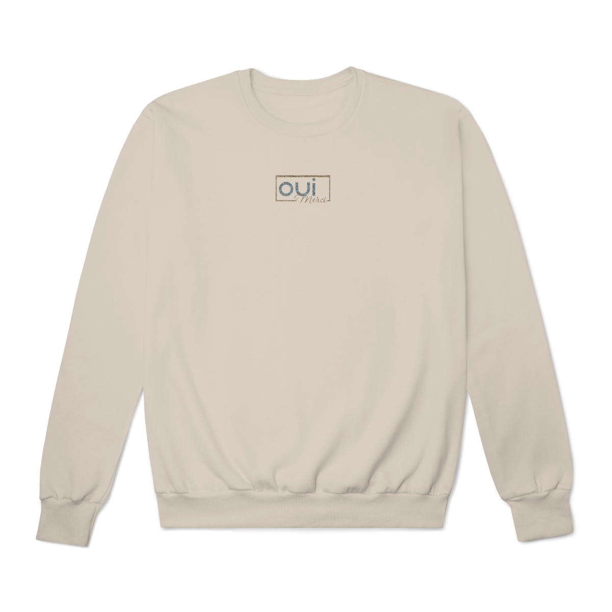 Nome do produto: Moletom fechado OUI, merci