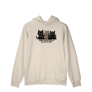 Nome do produtoMoletom Canguru Gato Preto - Tenho quase certeza