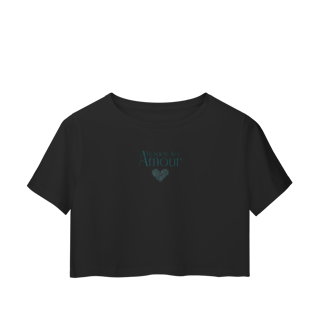 Nome do produtoCamiseta Cropped Regarde avec amour