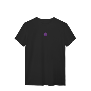 Nome do produtoCamiseta Flor de Lótus Roxa (efeito brilho)