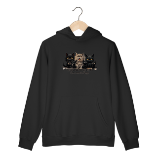 Nome do produtoMoletom Canguru Gato Preto - Tenho quase certeza