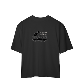 Nome do produtoCamiseta Oversized Gatos - Vc não é daqui, vc está aqui