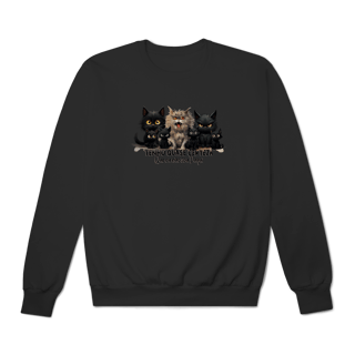 Nome do produtoMoletom Fechado Gato Preto - Tenho quase certeza