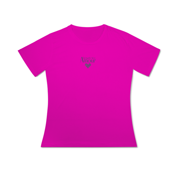 Camiseta Fem Sport Dry UV Regarde avec amour