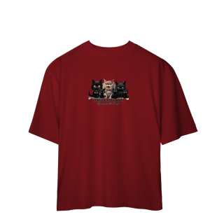 Nome do produtoCamiseta Oversized Gato Preto - Tenho quase certeza
