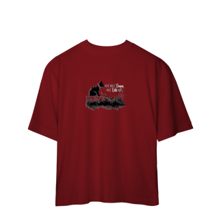 Nome do produtoCamiseta Oversized Gatos - Vc não é daqui, vc está aqui