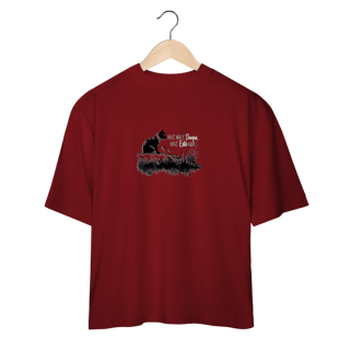 Nome do produtoCamiseta Oversized Gatos - Vc não é daqui, vc está aqui