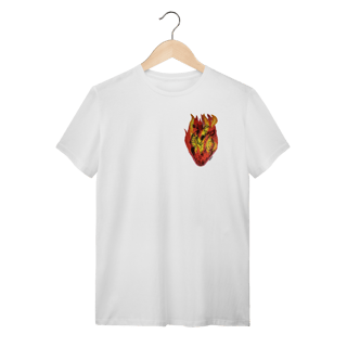 Nome do produto Coração em Chamas || T-shirt