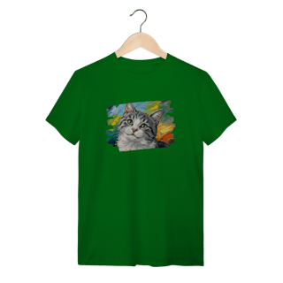 Camiseta Gatinho Aquarela