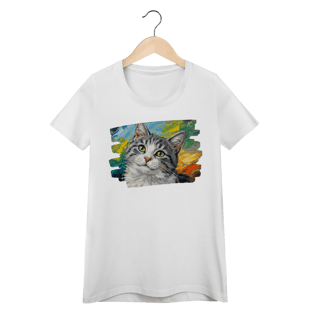 Baby Long Gatinho Aquarela